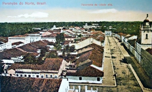 Panorama da Cidade Alta (do norte para o sul) por volta de 1910