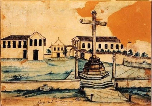 Aquarela de Miguel Dutra (1845), foto gentilmente cedida pelo Professor Jonas Soares de Souza