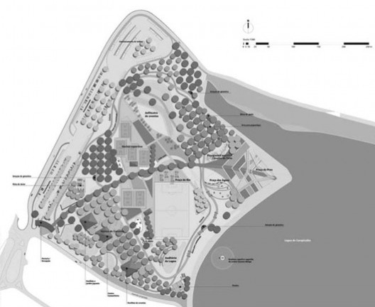 Parque Gabriel Chucre, implantação, Carapicuíba SP, 2012. Arquitetos Maria Cecília Barbieri Gorski e Michel Todel Gorski / Barbieri + Gorski Arquitetura