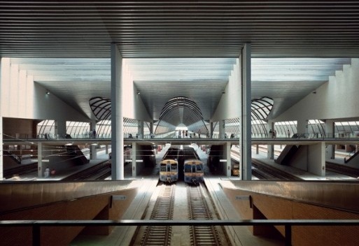 Estación de Santa Justa en Sevilla. Arquitectos A. Cruz & A.Ortiz, 1987-1991
