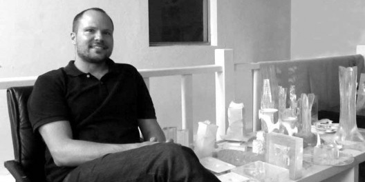 Chris Bosse no escritório do LAVA, em Sydney.