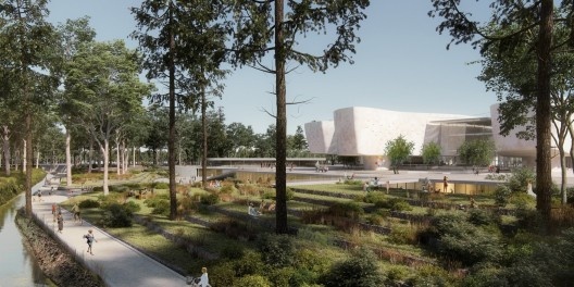 New Cyprus Museum, projeto vencedor do concurso, 2016. Arquiteto Theoni Xanthi, XZA Architects + Thodoris Androulakis, Spiros Yiotakis e Margarita Zakynthinou