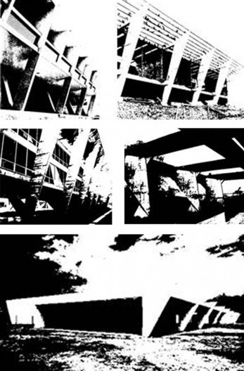 Hotel Tijuco, Oscar Niemeyer, 1951; Colégio Brasil-Paraguai, Affonso Reidy, 1952; Museu de Arte Moderna do Rio de Janeiro, Affonso Reidy, 1954; Anhembi Tênis Clube, João Batista Vilanova Artigas, 1961 e Escola em Itanhaém, João Batista Vilanova Artigas e