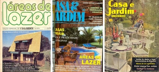 Áreas de lazer, especial de Casa e Jardim, n. 397, 503 e 73