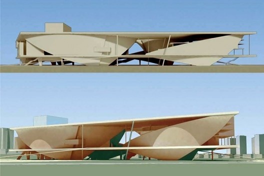 Cidade da Música, elevações das versões, Rio de Janeiro. Arquiteto Christian de Portzamparc