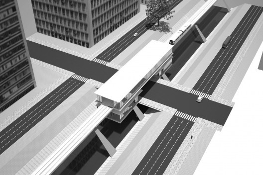 Av. Ipiranga e Arroio Dilúvio – Via Universitária, Exemplo de estação intermodal e de serviços entre a Via Universitária e avenidas perimetrais e/ou transversais, Moacyr Moojen Marques e Sergio Moacir Marques.