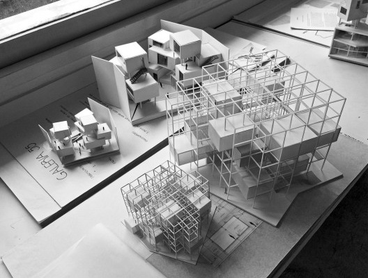 Projeto, maquetes, alunos M. Silva e J. Frenk, segundo semestre de 2016