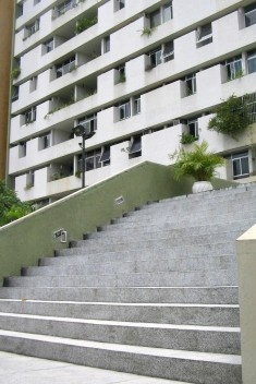 Edifício Villa Cristina, escadaria de acesso.
