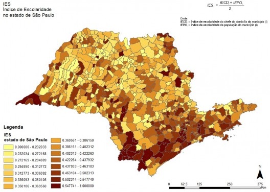 Índice de escolaridade, 2018