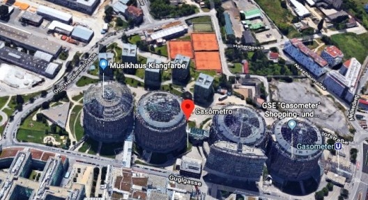 Fábrica de Gás. Zona periférica de Viena, Áustria, 1995-2001