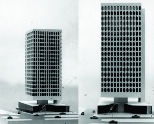 Maquete da sede do Banco Safra (1974) – segunda proposta