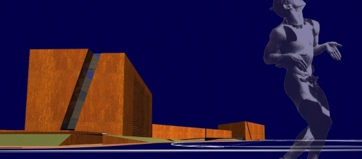 Vista geral do projeto da primeira etapa do Centro de Arte Corp