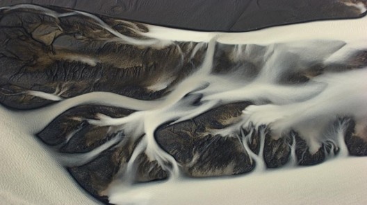 Rio Tungnaa River, noroeste de Landmannalaugar, Islândia