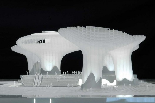 Metropol Parasol, maquete do projeto, Sevilha. J. Mayer H. Architects, 2004