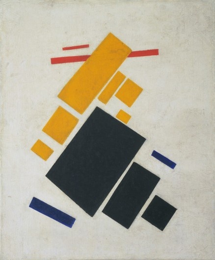 Kazimir Malevich, “Composição suprematista: avião voando”, 1914-1915, óleo s/ tela. 58,1 x 48,3cm