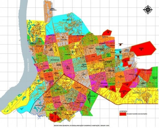 Mapa de Bairros de Porto Velho, 2016