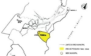 Município de João Pessoa e área de pesquisa