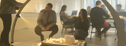 Alunos do curso de Arquitetura e Urbanismo da Universidade de Passo Fundo