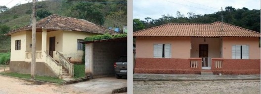 Exemplos das duas tipologias da Vila Secundino, 2010