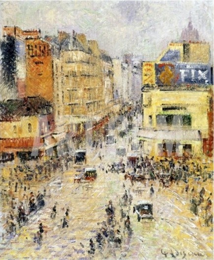 Gustave Loiseau (1865–1935), Boulevard Hausmann, Paris, c.1923