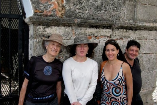 Pegy Bahaus, Barbara Lamprecht, Maribel Ortiz e Andres Mignucci, viagem a Porto Rico, março 2010