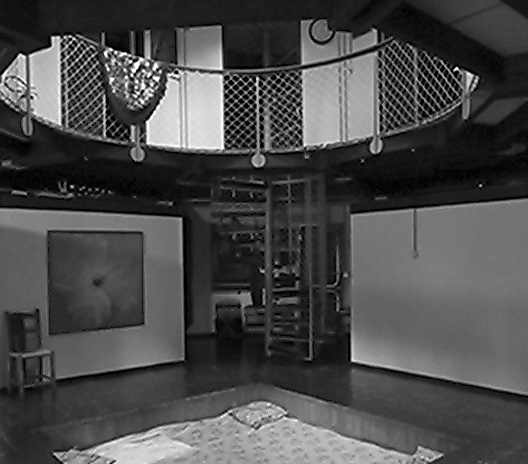 Espaço central da Casa Redonda, na posição do umbigo da casa