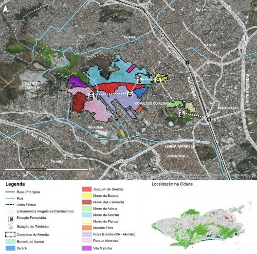 Localização do Complexo do Alemão