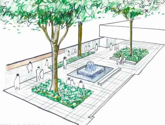 Readequação para o Pateo do Colégio, maquete eletrônica, São Paulo SP Brasil, 2013. Arquiteto Pedro Mendes da Rocha/ Arte 3 Arquitetura