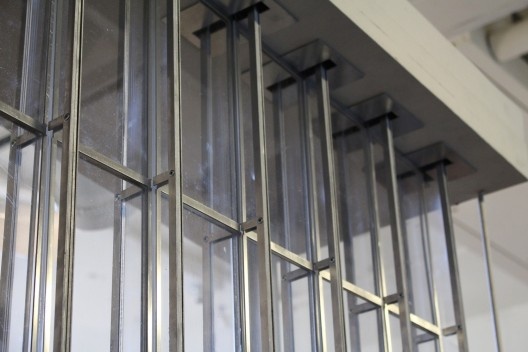 Maquete de estudo de detalhamento do Stavros Niarchos Foundation Cultural Center, obra de Renzo Piano