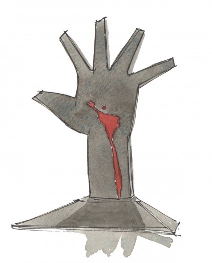 Escultura na Praça Cívica, Memorial da América Latina, São Paulo