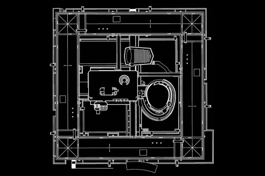 Planta edifício Cepal com inserção do Diamante. Imagem apresentada no Seminário Estratégias para La Intervención Del Patrimônio Moderno. Naciones Unidas – CEPAL – Docomomo Chile, jan. 2011