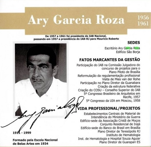 Folder resumo sobre gestão de Ary Garcia Roza no IAB Nacional