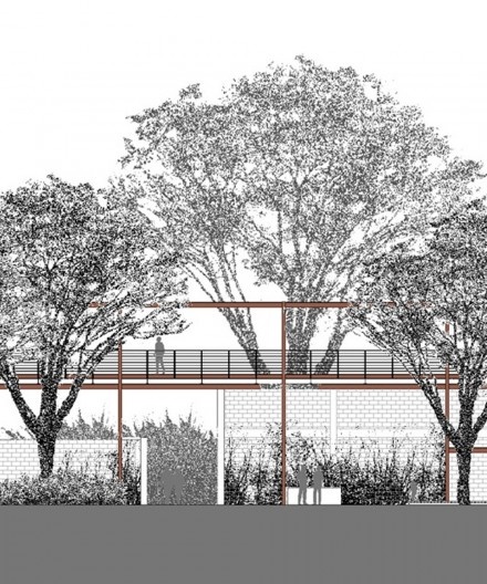 Rosa Grena Kliass Arquitetura Paisagismo, Parque da Juventude. Cortes, de cima para baixo: deck; deck; passadiço; passarela