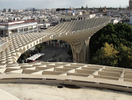 Setas de Sevilha, mirante. Vistas