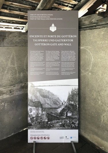 Placa explicativa, Porte du Gottéron