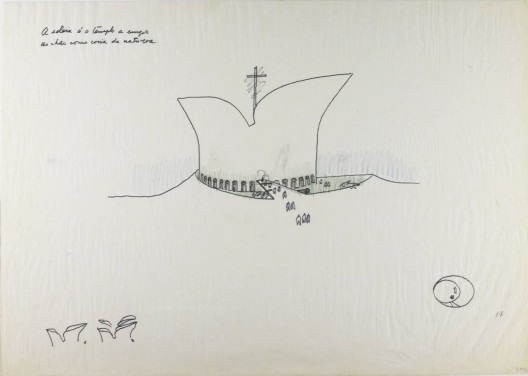 Templo, croqui de Oscar Niemeyer