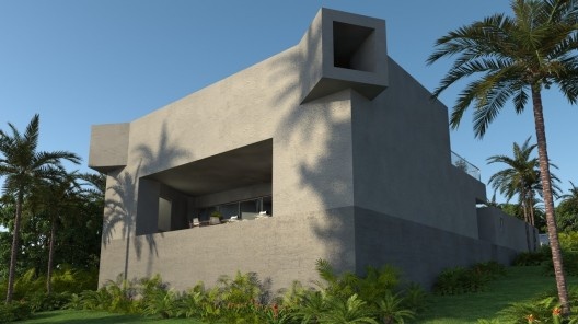 Casa dos periscópios, imagem renderizada. Pedro Barata e arquitetos associados