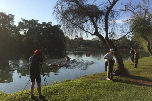 Guto Lacaz, “18”, barco de 18 remos, Parque do Ibirapuera, São Paulo, 2015