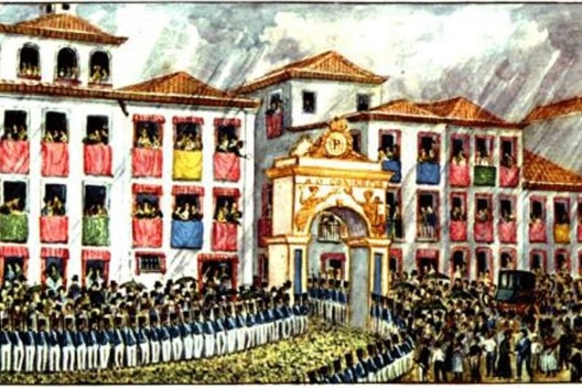 Richard Bate. Por ocasião da proclamação de D. Pedro I como Imperador, 1822
