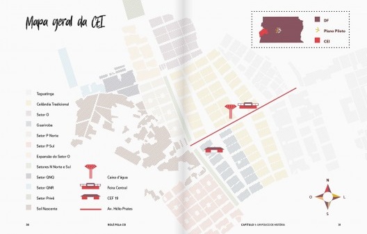 01-08. Páginas do guia Rolê pela CEI. Um guia afetivo de Ceilândia, de Elane Ribeiro Peixoto e Julia Mazzutti Bastian Solé
