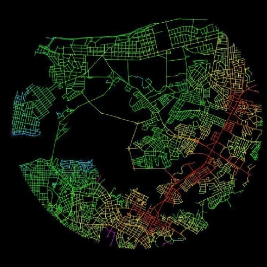 Figura 12a. Integração Global calculado em um raio de 4 km “COM” Expressa
