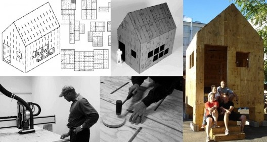 Instant House, estudo de geração e fabricação digitais aplicados à construção de arquitetura para situações de emergência, MIT, EUA, 2005