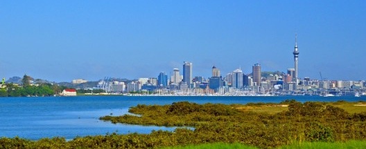 Vista do centro urbano a partir do North Shore, 2016