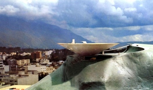 Maquete do ante-projeto do MAM realizado pela equipe de Caracas. Outubro 1955