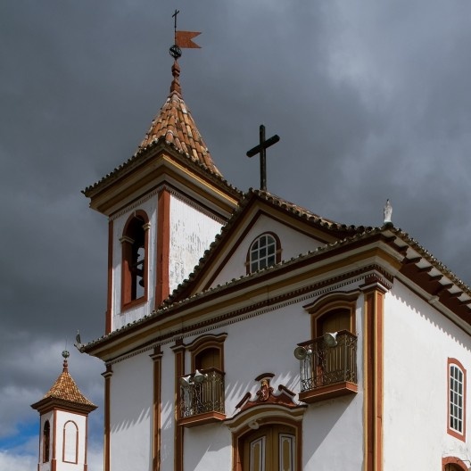 Vista torres de igrejas em Diamantina MG