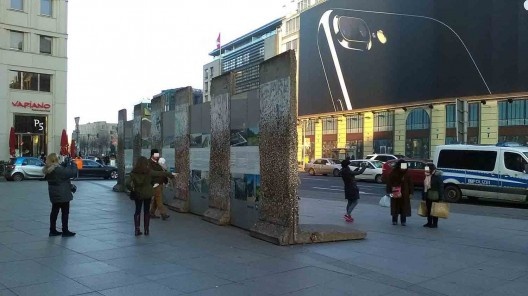 Parte do Muro remanescente na Potsdamer Platz
