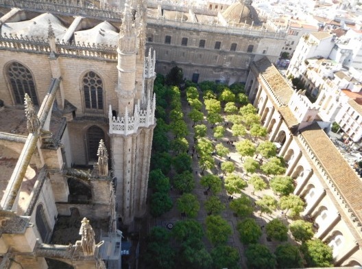 Pátio das Laranjeiras, visto do alto da torre