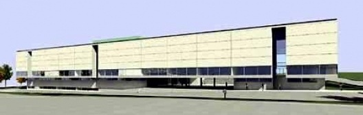 Projeto ganhador, Vista da rua Bertrand Russel. UNA Arquitetos