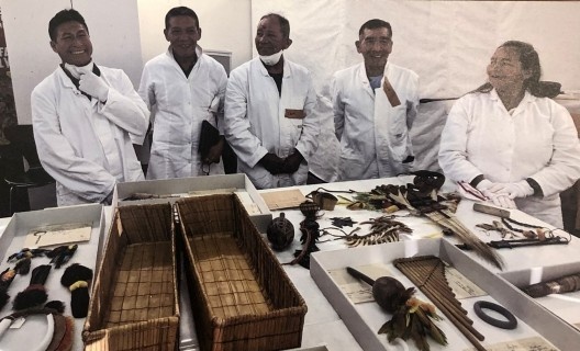 Visita de pesquisadores indigenas ao Museu Etnologico de Berlim, no âmbito do projeto de repatriação digital dos artefatos coletados por exploradores europeus do século 19