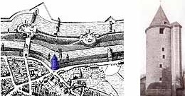 Imagens históricas da Torre Budden, em Münster